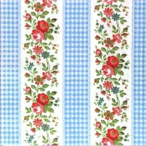 手芸用品 デコパージュ ペーパーナプキン デコパージュ用 ペーパー キャスキッドソン ペーパーナフキン Floral Gingham
