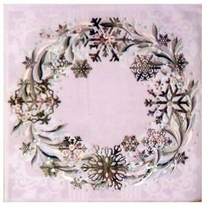 手芸 デコパージュ ペーパーナプキン デコパージュ用 ペーパー クリスマス Chiristmas xmas ペーパーナフキン　xmas・Purp