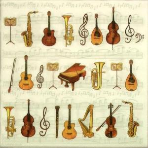 手芸用品 デコパージュ ペーパーナプキン デコパージュ用 ペーパー ペーパーナフキン　Orchestra