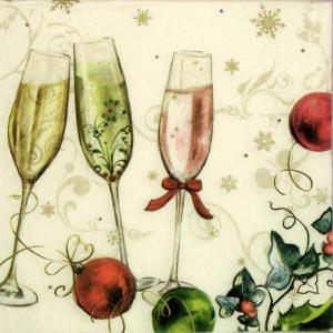手芸用品 デコパージュ ペーパーナプキン デコパージュ用 ペーパー ペーパーナフキン　Happy New Year