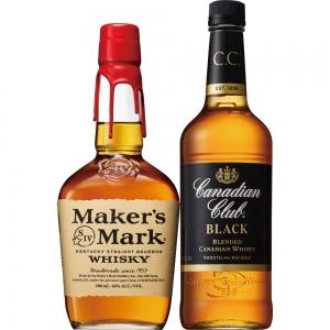 【送料無料】メーカーズマーク カナディアンクラブブラック2本セット 47度【カタログ掲載品】【他商品...