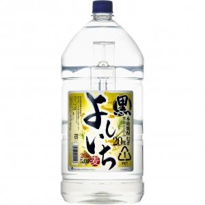 よしいち よしいち 麦 黒 20度 5000ml 4本入り【5,000円以上送料無料】【ケース