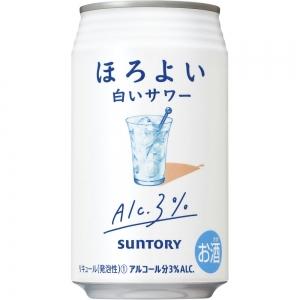 サントリー ほろよい白サワー350ml 3度 24本入り【5,000円以上送料無料】【ケース品】｜yamaya-shop