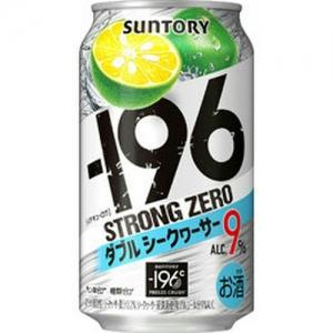 サントリー-196℃ストロングゼロダブルシークヮーサー350ml 9度 24本入り【5,000円以上送料無料】【ケース品】｜yamaya-shop