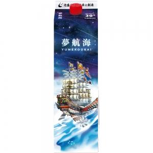 琉球泡盛 忠孝酒造 夢航海 30度 紙パック1.8L×6本 泡盛 紙パック 爆買