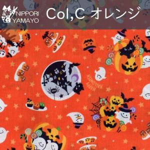 ハロウィン柄 生地 シーチングプリントSP65...の詳細画像1