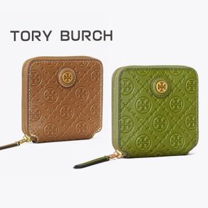 トリーバーチ TORY BURCH ミニ 財布 レディース レザー Tモノグラム