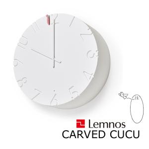 Lemnos レムノス CARVED CUCU (カーヴド クク) 掛け時計 時計 壁掛け 鳩時計 北欧 ホワイト タカタレムノス 35cm インテリア 雑貨｜yamayuu