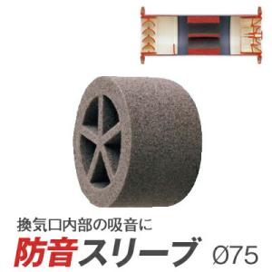 防音スリーブ SK-BO75 SU-75／内部の直径75mmパイプに対応 換気口の防音・パイプの防音...