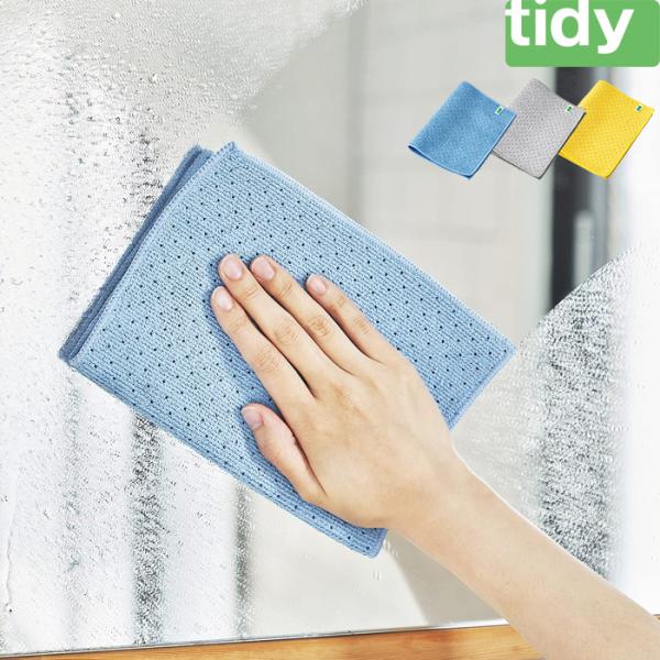 tidy ティディ ワイプクロス お掃除クロス ダスター マイクロファイバー 鏡 ガラス 抗菌 防臭...