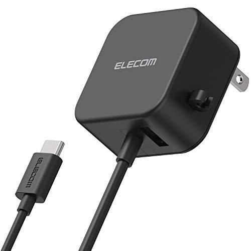 エレコム 充電器 合計12W Aポート×1 Type-Cケーブル 1.5m 【 Android / ...