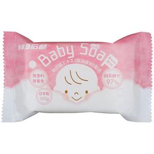 カネヨ石鹸 赤ちゃん石けん 100g 桃の葉エキ...の商品画像