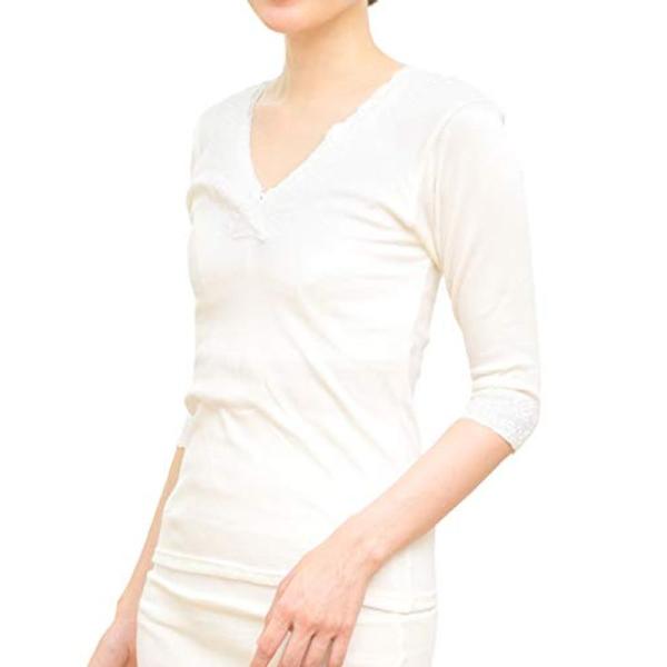 (ソウビエン) 肌襦袢 女性 暖かい シャツ型 日本製 防寒 冬 あったかLINE 和装下着 肌着 ...
