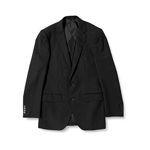 コナカ メンズスーツ 2つボタンシングル ビジネスに最適なベーシックなメンズスーツ 黒無地 日本 Y...