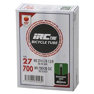 IRC BICYCLE TUBE 700X28-35C 米式40mmバルブ 28950J｜yammy-yammy