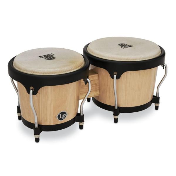 LP エルピー ボンゴ Aspire Wood Bongos Black Hardware LPA6...