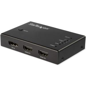 StarTech.com ビデオスイッチャー/HDMI x3 DP x1/4入力1出力/4K60Hz/自動切替
