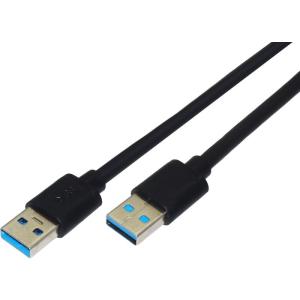 オーディオファン USBケーブル オスオス USB-A - USB-A 最大5Gbps USB3.0 60cm ブラック｜yammy-yammy