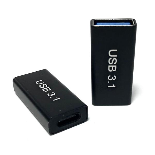 AGG USB変換コネクタ 2P USB3.1 Gen2 (USB 3.2 Gen2) L字型D U...