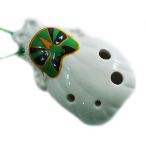 オカリナ ocarina 陶器製6穴 中国陶笛（土笛）緑｜yammy-yammy