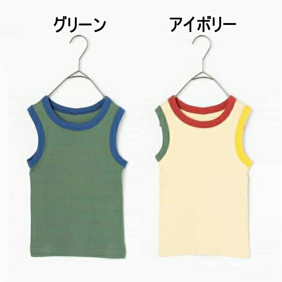 10%OFF/メール便/子供服/キッズ/男子/女子/トップス/シンプルリブタンクトップ/p.prem...