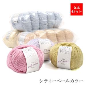 毛糸 アウトレット まとめ買い 5玉 / シティーペールカラー 5玉セット 秋冬 / 在庫｜毛糸・手芸・コットン柳屋