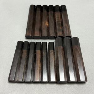 15本セット ★ 黒檀 黒水牛角 柳刃270 柳刃300 柳刃330 牛刀210 牛刀240 手作り包丁の柄 ★ 八角柄 ハンドル