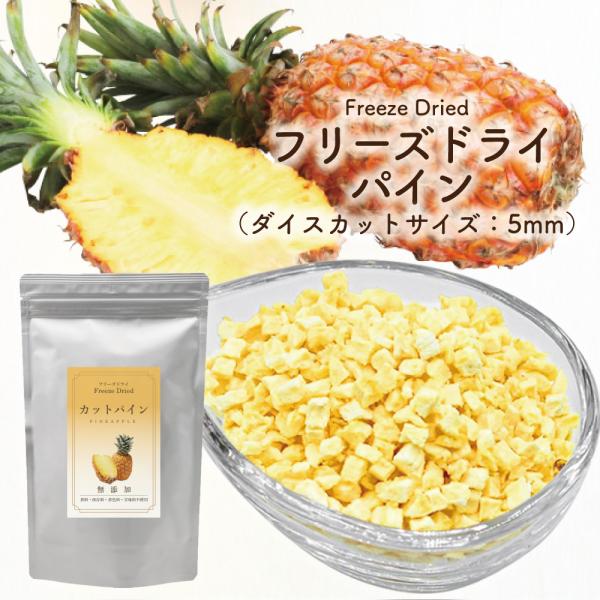 フリーズドライ パイン 60g ( ダイスカット サイズ:5mm ) パイナップル フルーツ くだも...