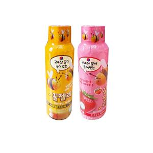 ハニーゼリー110g 蜂蜜味X1本 イチゴ味X1本 合計2本 韓国ゼリー グミ 韓国食品 はちみつ SNS ASMR 話題