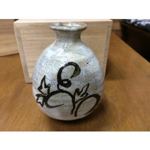 花瓶 象嵌花入 高田焼八代窯 雅女 酒井 正枝 : 陶磁やない - 通販