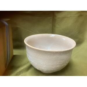 茶道具 抹茶茶碗 萩焼 小松健作 風来坊窯 木箱入 焼き上がりにより色は