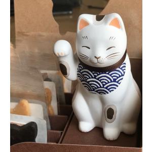 運気アップ お返し ネコ クッキーと招き猫セット スイーツ 猫 ねこ 焼き菓子 送料無料(一部地域を...