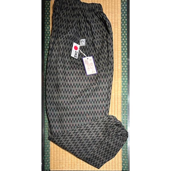 やなかもんぺ 矢絣 黒 M/L/LL