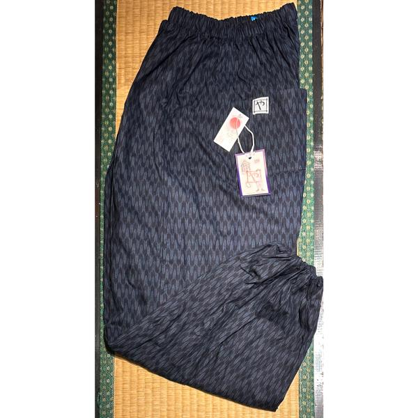 やなかもんぺ 矢絣 紺 M/L/LL