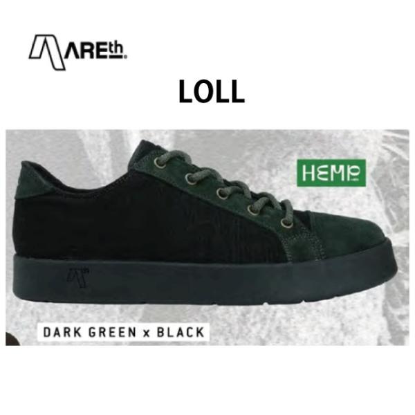 スニーカー/AREth/アース/2022/Early/メンズ・靴/LOLL/DarkGreen×Bl...