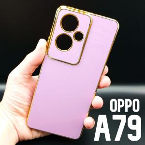 OPPO A79 5G パステルカラー スマホケース パープル｜yanaseshozi