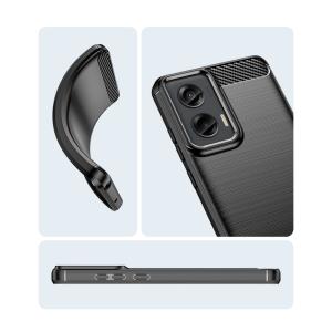 moto g24 ブラック スマホケース 上下炭素の詳細画像4