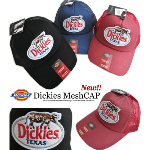 Dickies ディッキーズ メッシュキャップ ワッペン バッファロー TEXAS 帽子 メンズ レ...