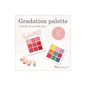 グラデーション 9色パレット グラデーションパレット ネイル ネイルパウダー グラデーション ネイル...