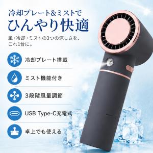 ハンディファン クールプレート&ミスト付き ハ...の詳細画像1