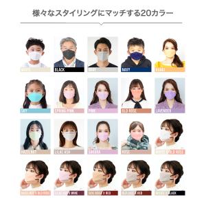 マスク 立体 不織布 20枚 バイカラー 3D...の詳細画像5