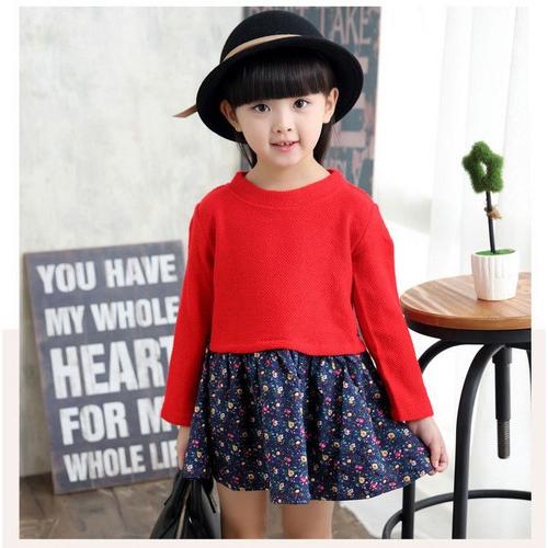 子供服 長袖 ワンピース 切り替え 女の子 キッズ 子供ドレス 結婚式 発表会 入学式   七五三 ...