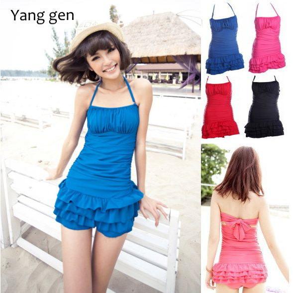 水着 レディース ワイヤービキニ ロンパース水着 ワンピース スカート 無地　激安水着 秋在庫限り在...