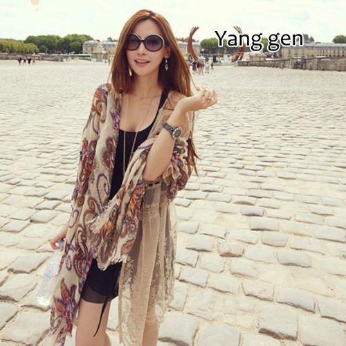 秋スカーフ ストール レディース UVカット　大判 花柄　冷房対策　メール便送料無料(アパレル)(ア...