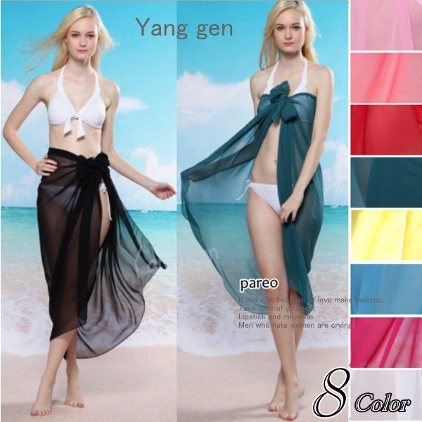 2way パレオ 大判スカーフ ストール ビーチ リゾート ワンピース　リゾートワンピ　 水着コーデ...