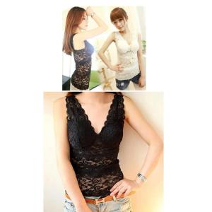 レース チューブ トップ レースベアトップ 下...の詳細画像2