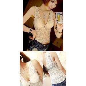 レース チューブ トップ レースベアトップ 下...の詳細画像3