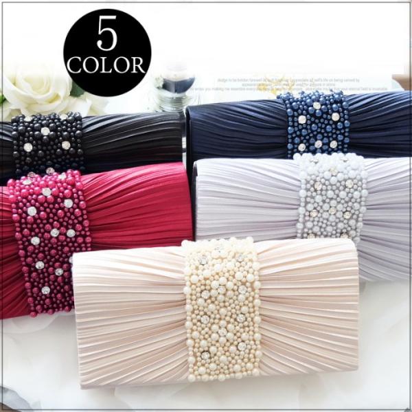 ハンドバッグ パーティーバッグ バッグ クラッチバッグ フォーマル パール ビジュー レディース