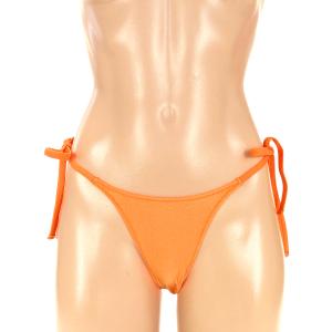Tバック 紐パンツ ユニセックス 水着光沢生地の詳細画像1