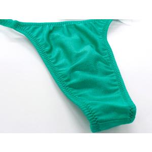 Tバック 紐パンツ ユニセックス 水着光沢生地の詳細画像4